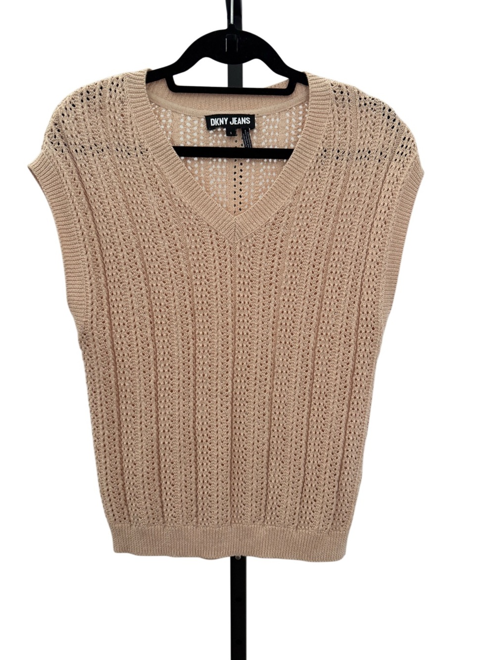 Fairy Romantic Feminine Maximalism V-Neck Sleeveless Cotton Sweater Vest Small
